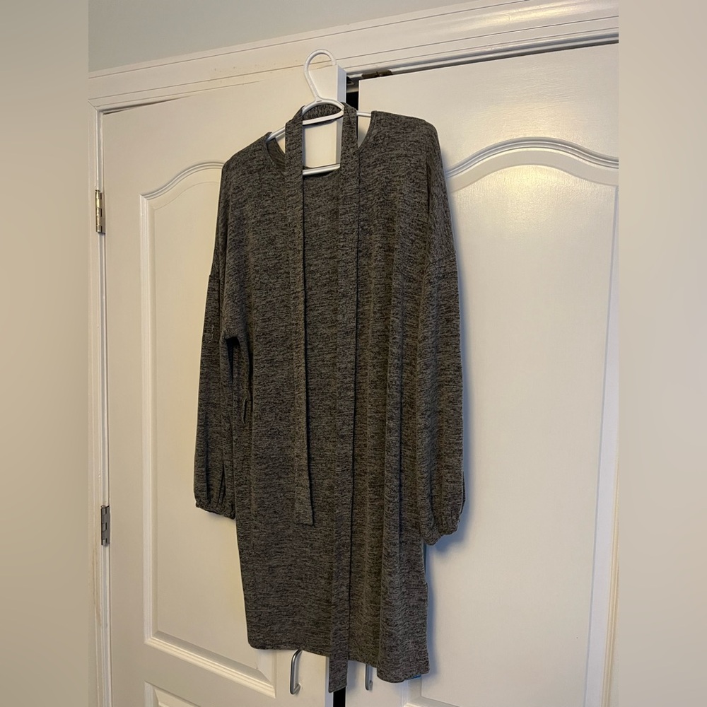 Cupshe Charcoal Women's Cowl Neck Sweater